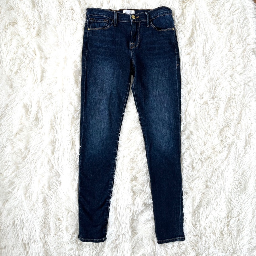 FRAME Le Skinny de Jeanne Jeans Dark Wash 26 Wellington